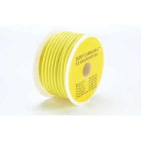 TUBO DE SILICONA AMARILLO FLUO 15 METROS