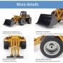 Excavadora Bulldozer RC Huina 1532 1/18 (Pala metálica)