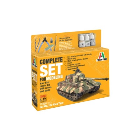 Complete Set Maqueta del Tanque Sd. Kfz. 182 King Tiger 1/72