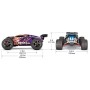 Coche RC Monster Truck TRAXXAS E-REVO VXL 1/16 50Km/h (Brushless)