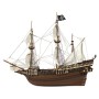 Pack Maqueta Barco Occre BUCCANEER 1/100 con pinturas, tinte y barniz
