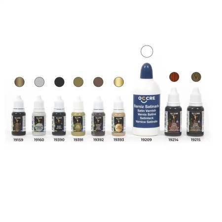 Pack Pinturas, Tinte y Barniz para Maqueta Occre Barco Buccaneer