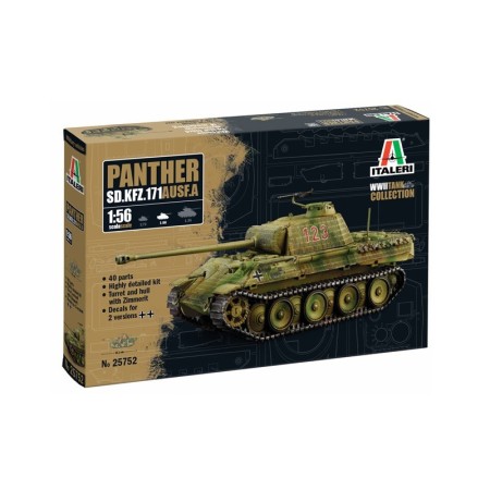 Maqueta de tanque 1/56 Panther Sd.Kfz.171 Ausf. A Italeri