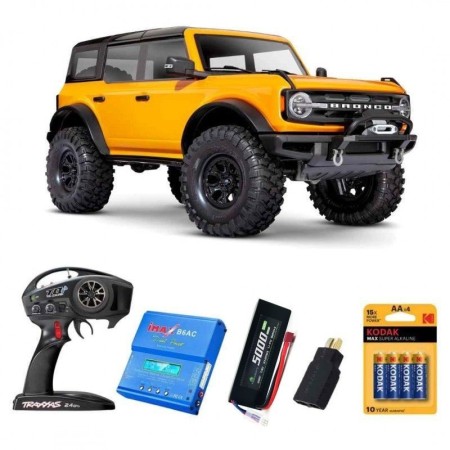 Traxxas TRX-4 Ford Bronco 2021 Naranja con 3 accesorios