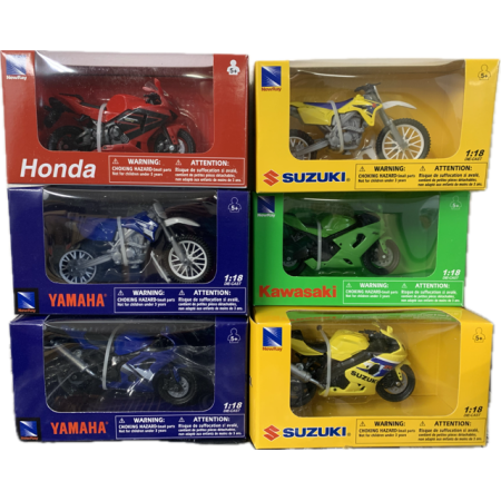 MOTOS SURTIDAS 1/18 NEW RAY