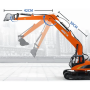Excavadora RC Brazo Largo 1/14 (Huina 1551)