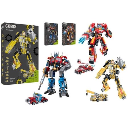 Kit Cubix Robot y Camión Transformers 8 en 1 (3 modelos) – Cubix – Hobbyteam