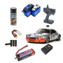 Pack Completo Coche RC Touring Tamiya Ford Mustang GT4 (TT-02) 1/10