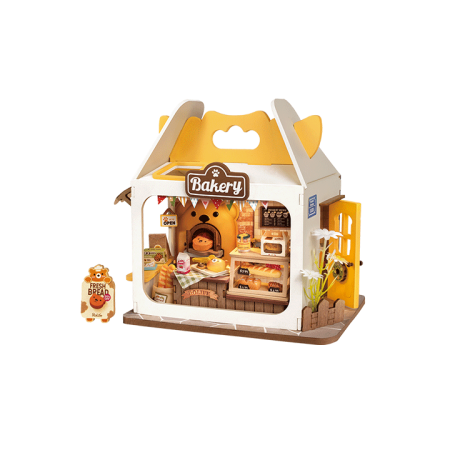 Maqueta de madera DIY Robotime Teddy's Breadbox