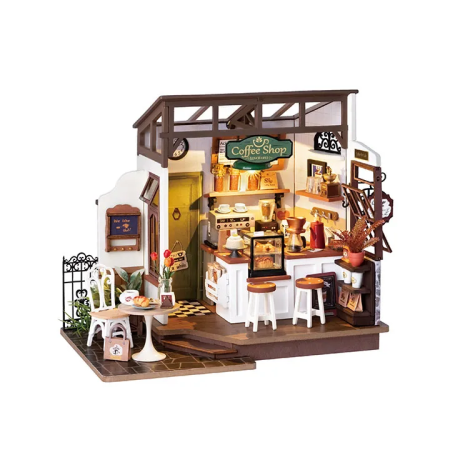 Maqueta de madera DIY Robotime Slow Life Café