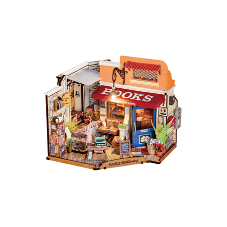Maqueta de madera DIY Robotime Corner Bookstore