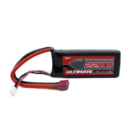 Batería Lipo 7,4V (2S) 2200mAh 20C (T-Dean)