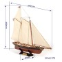 Maqueta Barco de Madera OCCRE AMERICA America’s Cup Yacht 1/75