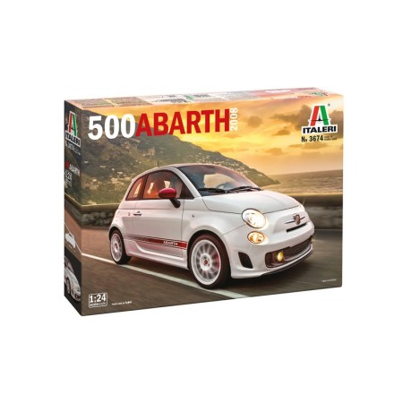Maqueta Coche Italeri Fiat Abarth 500 (2008) 1/24