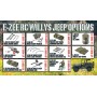 Coche Militar RC E-Zee Jeep WILLYS 1/10 6Km/h (Brushed) con luces