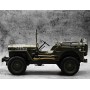 Coche Militar RC E-Zee Jeep WILLYS 1/10 6Km/h (Brushed) con luces