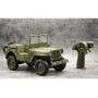 Coche Militar RC E-Zee Jeep WILLYS 1/10 6Km/h (Brushed) con luces