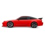 Pack Coche RC Traxxas 4-Tec Drift Nissan 240SX 1/10 (Brushed) Rojo con Batería y Cargador