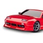 Pack Coche RC Traxxas 4-Tec Drift Nissan 240SX 1/10 (Brushed) Rojo con Batería y Cargador