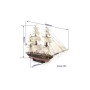 Pack Maqueta de barco OcCre Belle Poule 1/90 con Pinturas Acrílicas, tintes y barniz