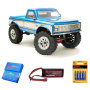 Pack Coche RC Crawler FTX Ruffneck 1/10 (Brushless) azul con batería, pilas y cargador