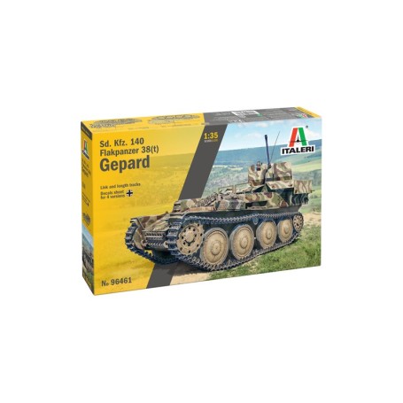Maqueta tanque Italeri SD. KFZ. 140 Flakpanzer 38(T) Gepard 1/35