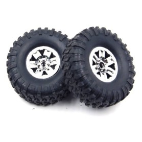Ruedas llanta plateada rc crawlers Hb-Toys ZP100X