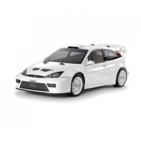 Coche RC Rally Tamiya Ford Focus RS Custom (TT-02) 1/10 (pintado y sin montar)