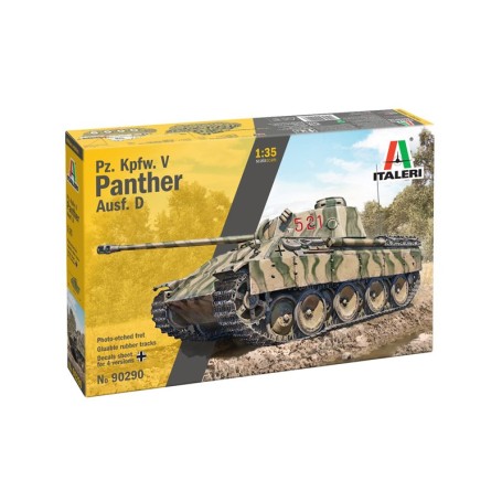 Maqueta tanque Italeri Pz. Kpfw. V Panther Ausf. D 1/35