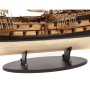 Socle en bois pour maquettes de bateaux pirates Occre