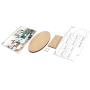 Socle en bois pour maquettes de bateaux pirates Occre