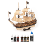 Kit de peinture acrylique pour maquette de bateau en bois Occre Royal Fortune 12015