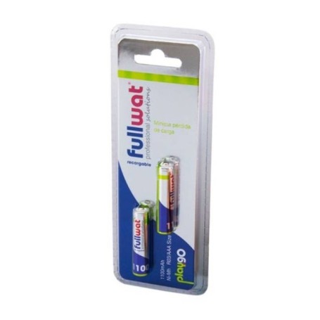 Kit de 2 piles rechargeables Ni-MH Fullwat R03/AAA 1100 mAh