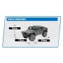 Camión militar RC E-Zee Hummer 1/16 (Brushed)