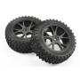 RUEDAS BUGGY 1/10 DELANTERAS (CUBOID / 10 RADIOS NEGROS)