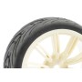 Kit 4 Ruedas Fastrax 1/10 para Coches RC Touring (Llanta Blanca)
