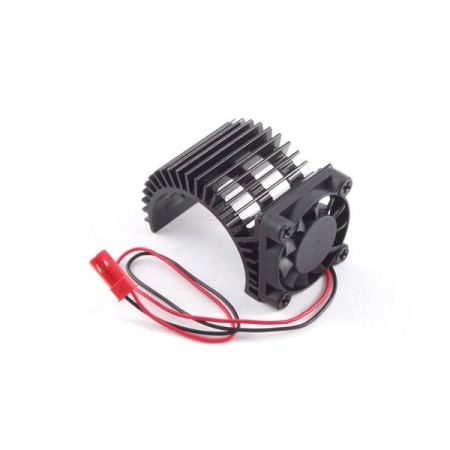 Disipador Motor Coche RC con Ventilador Lateral 3x3cm (JR)