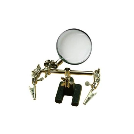 LUPA CON SOPORTE Y PINZAS