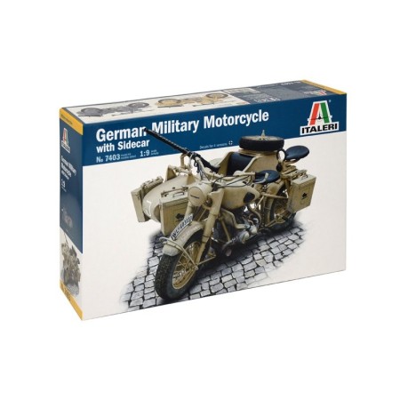 Moto militar alemana con sidecar 1/9 - ITALERI