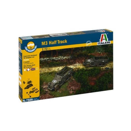 Camiones militares 1/72 M3 Half Track (2 fast assembly mod) ITALERI