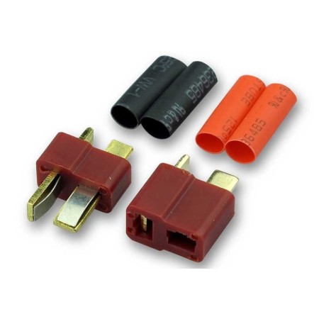 PAREJA DE CONECTORES DEAN CON TERMORETRACTIL