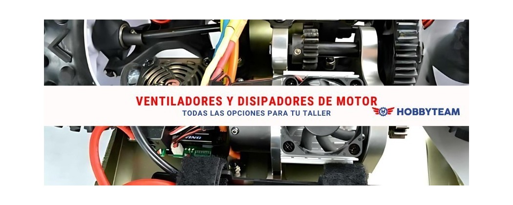 Ventilateurs et dissipateurs thermiques pour moteurs | Radiocommande | Hobbyteam