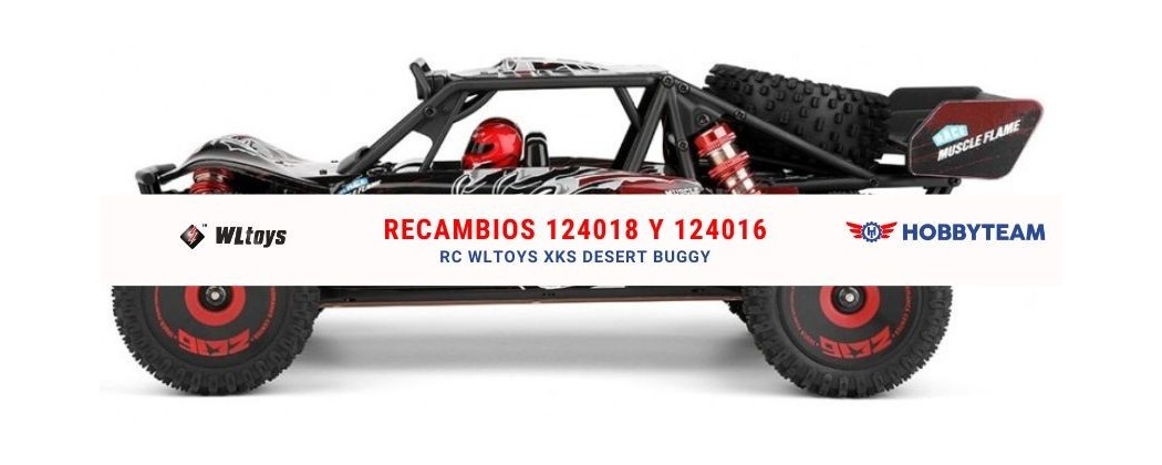 Pièces détachées pour buggy tout-terrain RC Wltoys XKS 124018 et 124016